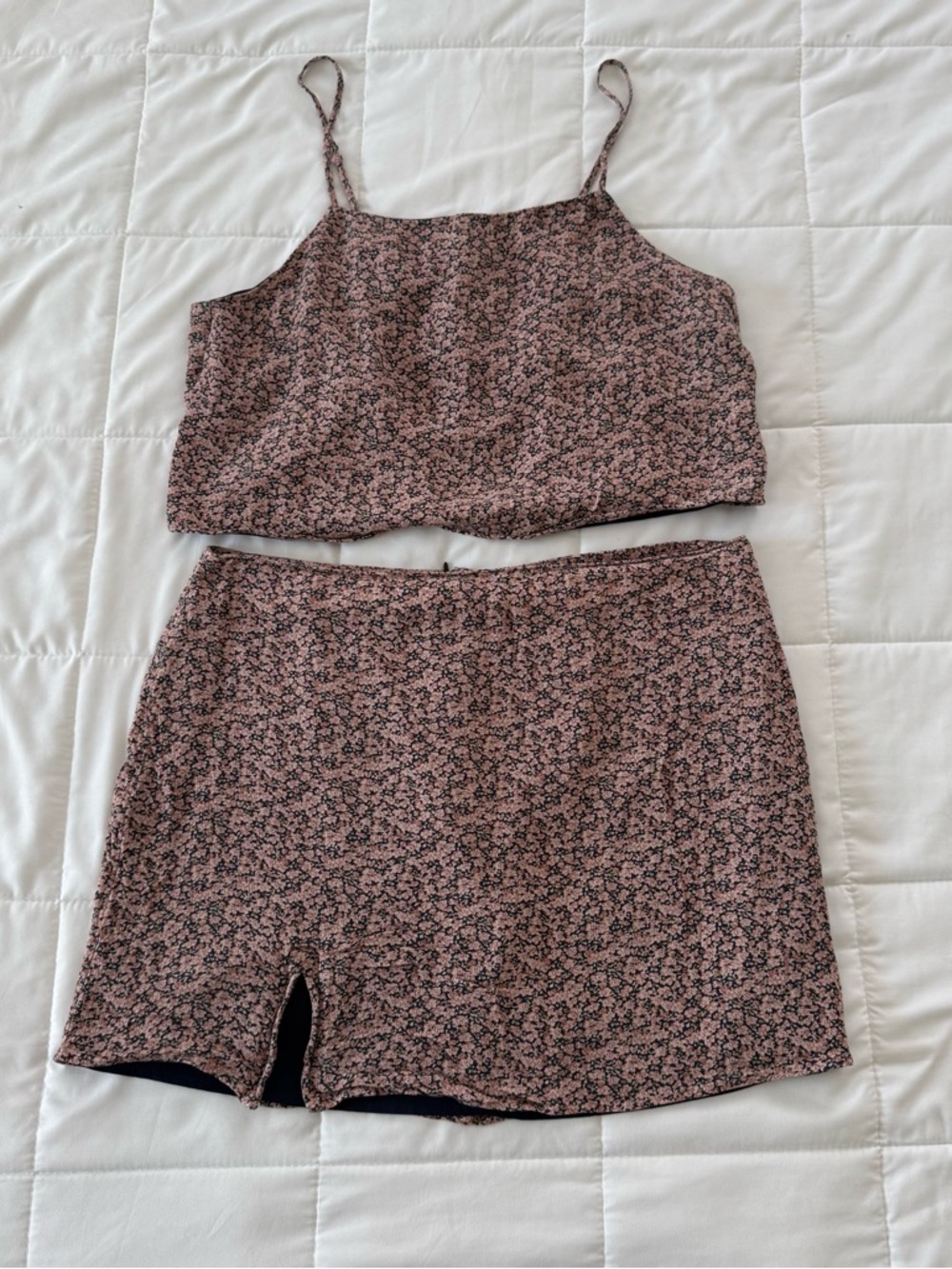 American Eagle Outfitters Floral Two-Piece Skirt Set Size XL